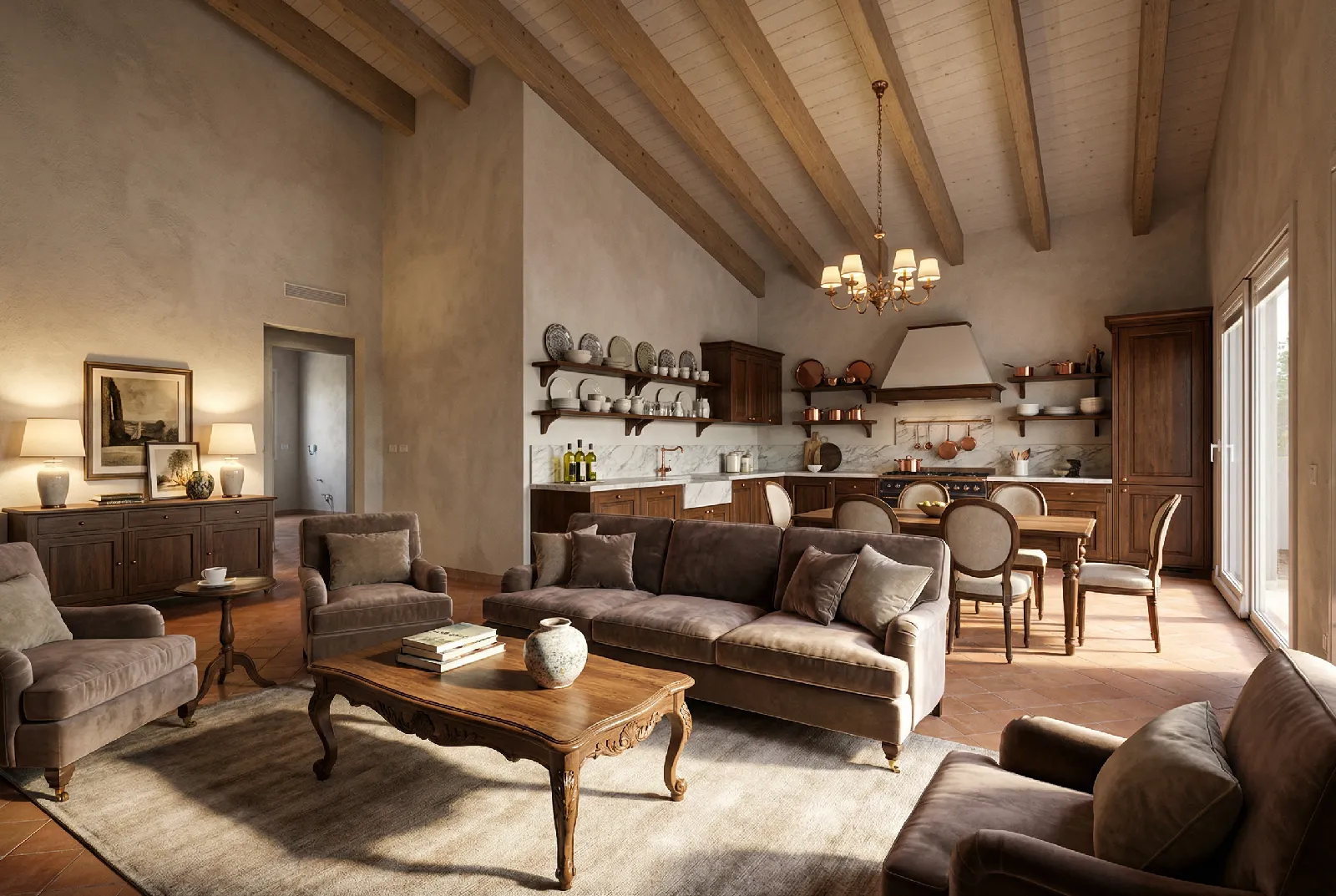 Trilocale anni '80 arredato in stile Moderno — Prima