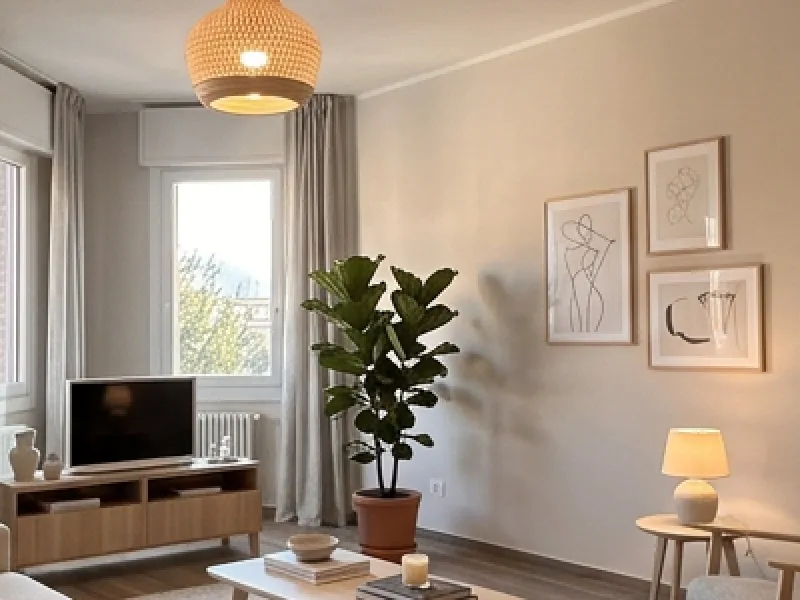 Dettaglio di una foto immobiliare a bassa risoluzione e lo stesso dettaglio ingrandito: Prima